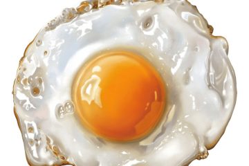 Жареное яйцо — калорийность, вес